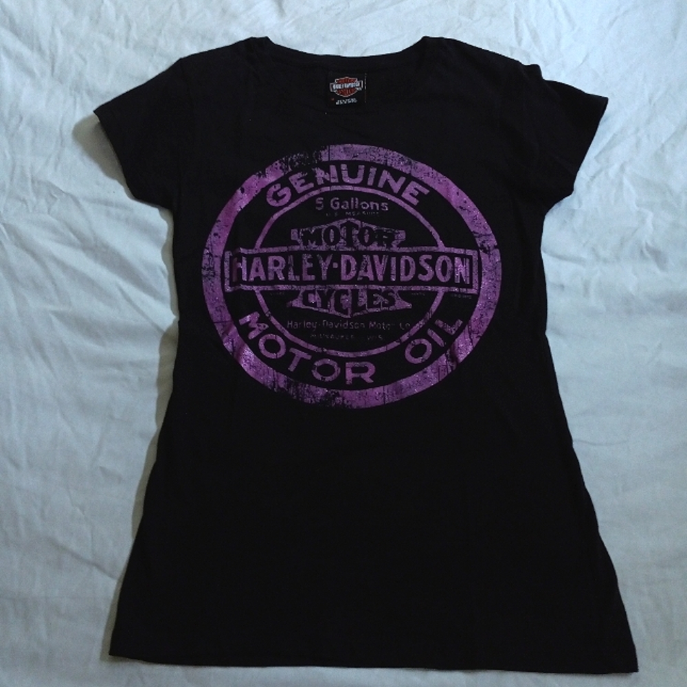 Harley Davidson Motor Oil Shirt—Size Medium